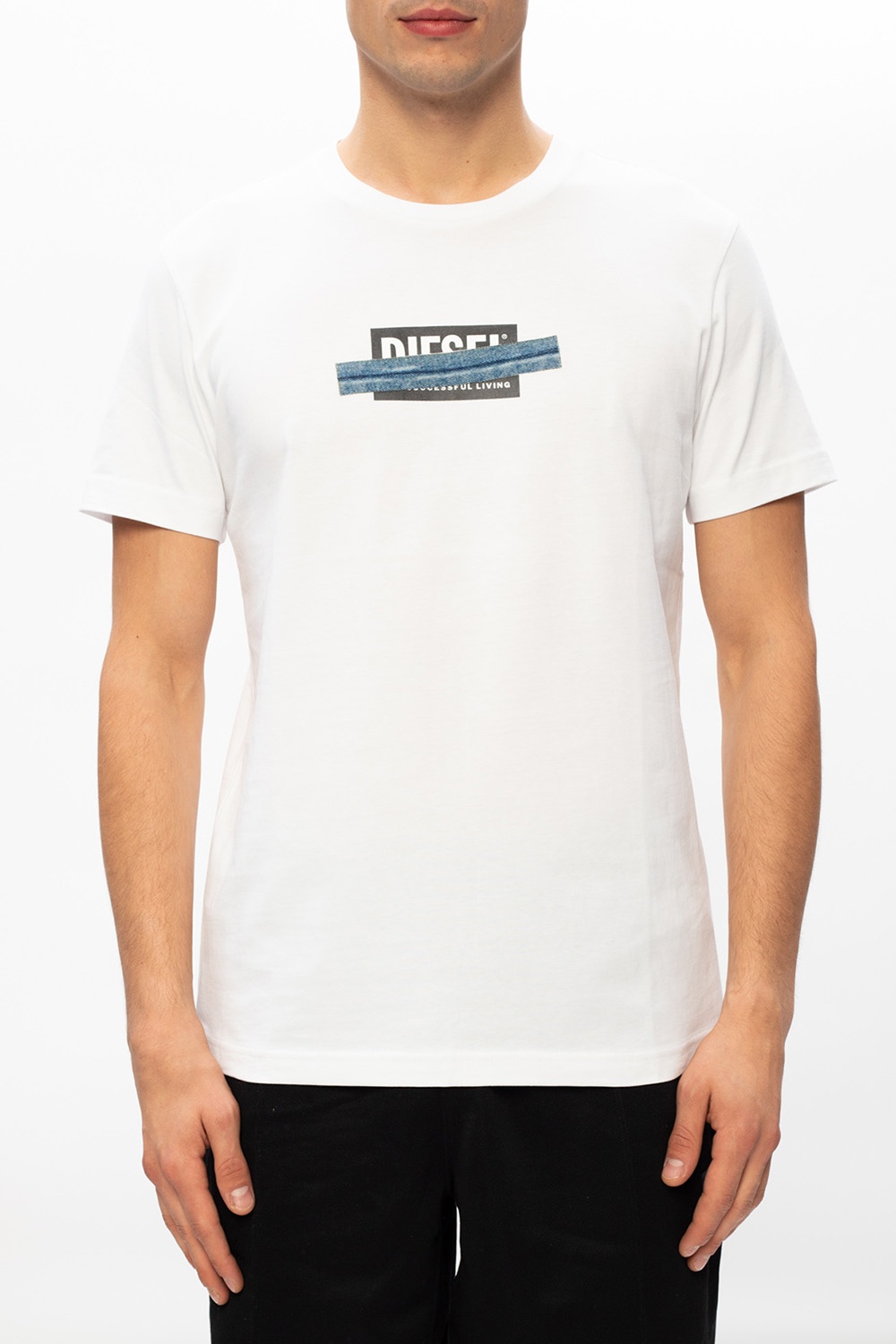 White Logo T-shirt Diesel - Vitkac Canada